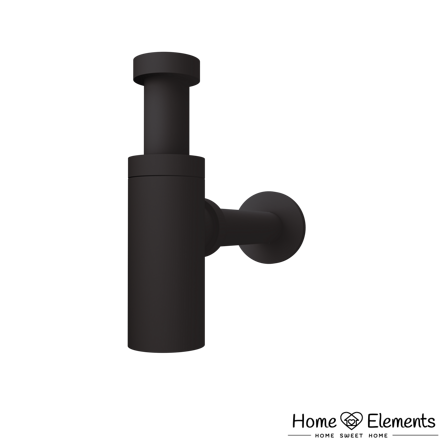 sifón umyvadlo.PLAST-Black matt POSEIDON