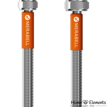 Hadica toalet. na vodu 1/2"x3/8"FF  MERABELL